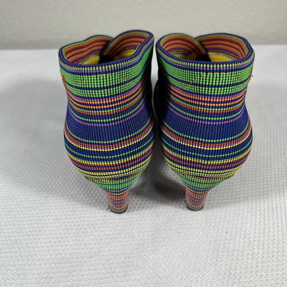 UNITED NUDE Size 9.5 (40) M High-Heel Manhattan Fold Shoe Boots Multi-color - Picture 3 of 12